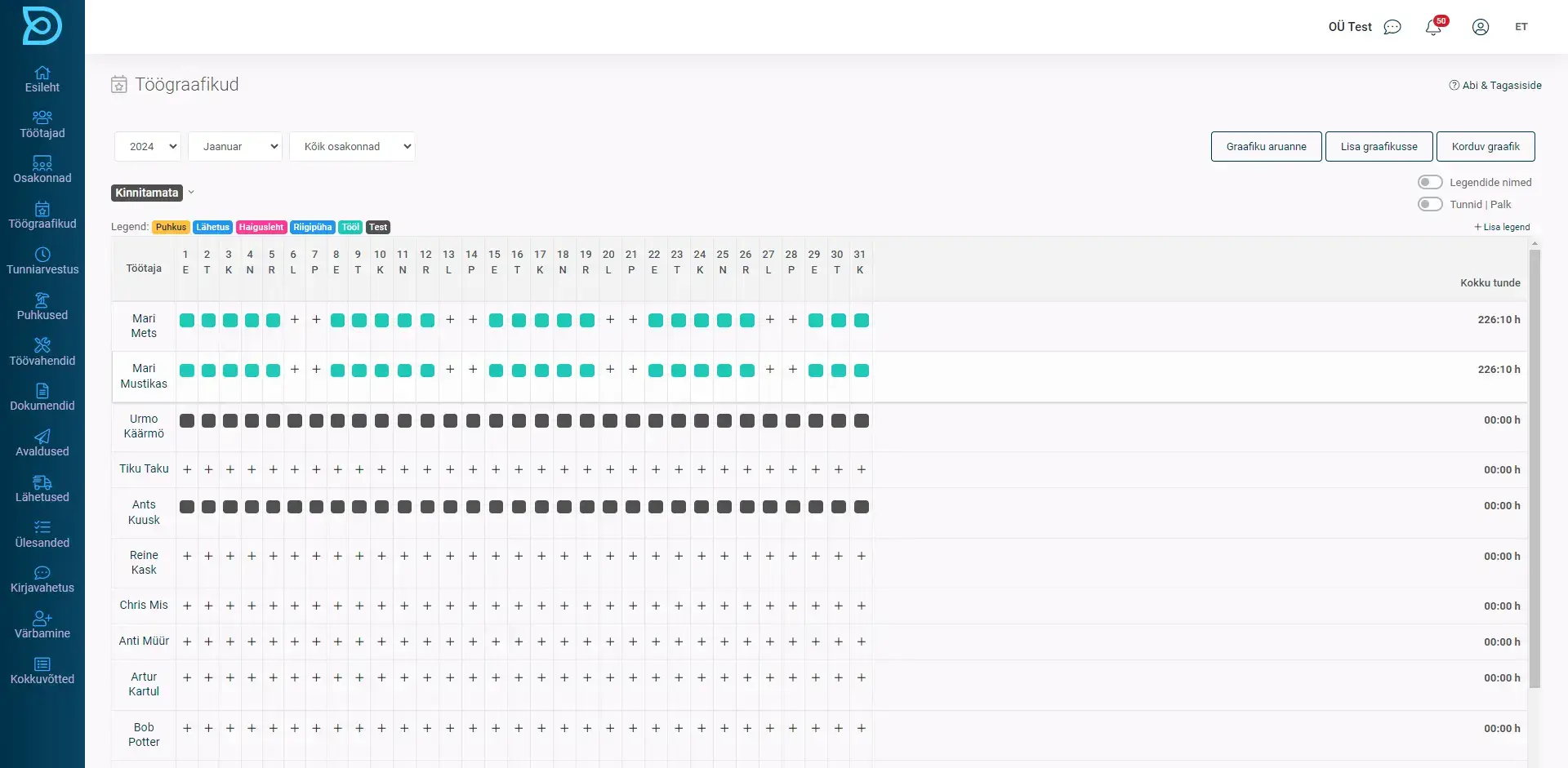 Create your shifts in minutes